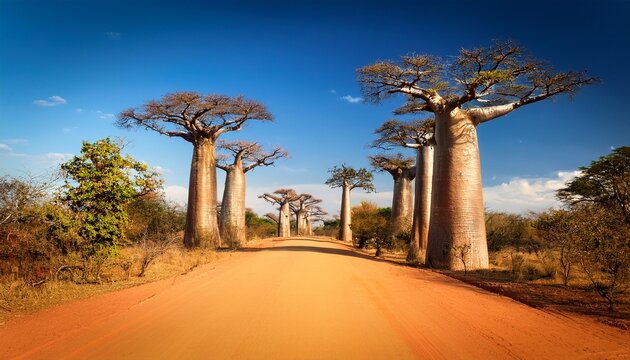 Baobab Avenue Morondava Madagascar