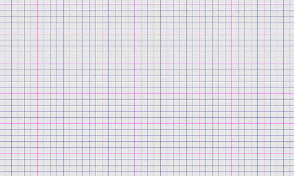 Seamless millimeter graph paper texture background with magenta and blue grid lines for drafting