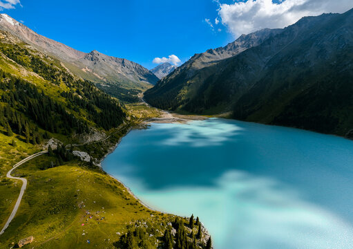 lake in the mountains