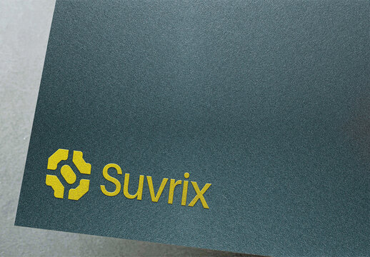Gold Foil Logo PSD Mockup Template