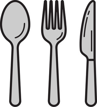 fork spoon and knife