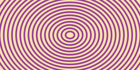 Naklejka premium Illustration of purple and vanilla colored concentric circles