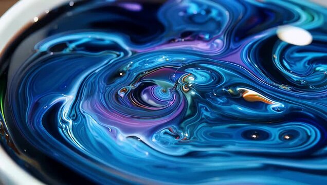 Experimental 4K abstract sequence featuring high-contrast fluid textures and tactile color ripples moving dynamically across the frame designed to captivate viewers in art installations