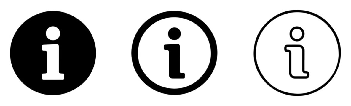 information help black circle icon
