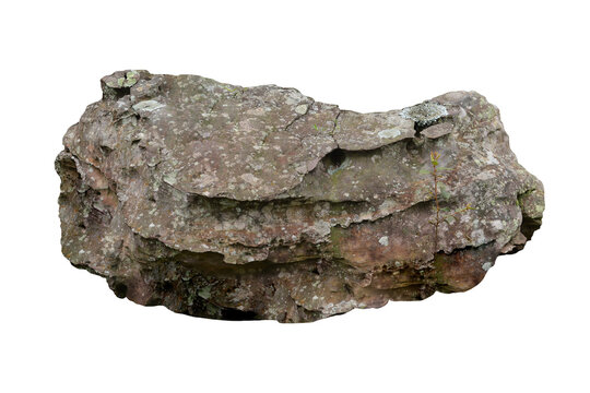 Rock isolated transparency background.