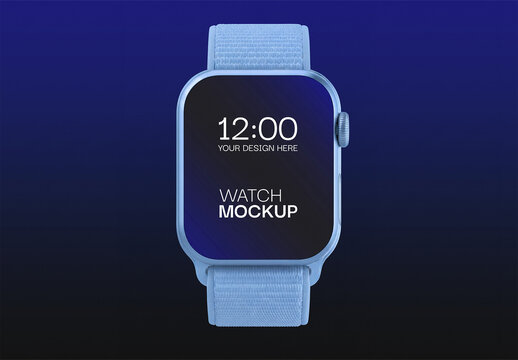 Modern Smart Watch Display Mockup