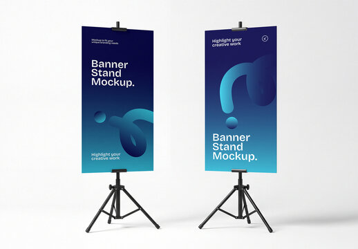 Stand Banner Mockup Template