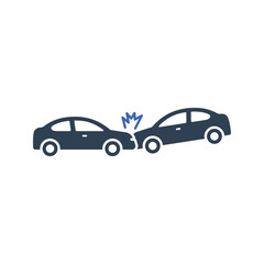 Fototapeta premium Car crash icon