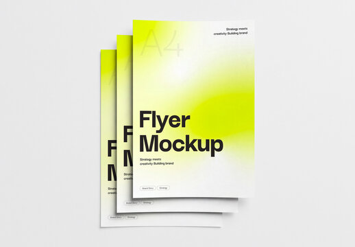 Stacked Flyer Mockup