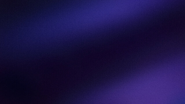 Abstract blue violet and black gradient grainy background with blur grunge texture for 4K wallpaper