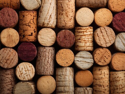 Wine corks texture background closeup 1.