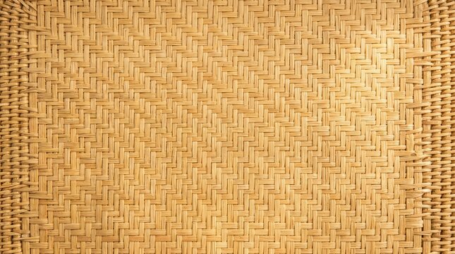 Woven Rattan Texture Background Featuring A Natural Light Brown Wicker Pattern With Intricate Interlaced Fiber Details