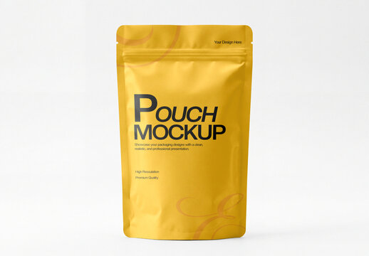 Stand Up Pouch Mockup for Product Presentation