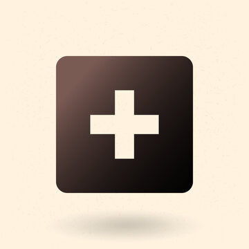 Plus Vector Button for Media Player