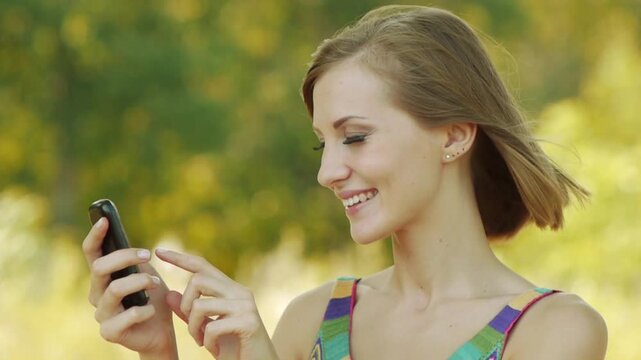 young woman talking on cell phone
