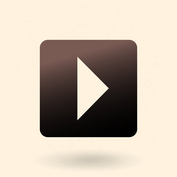 Play Vector Button for Media Player