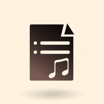 Vector Basic Icon of Playlist