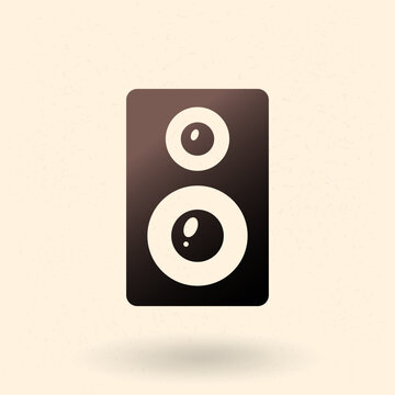 Vector Basic Icon of Music Speakers