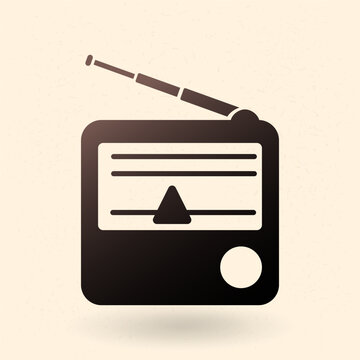 Vector Basic Icon of Radio