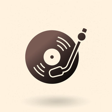 Vector Basic Icon of Vinyl Player