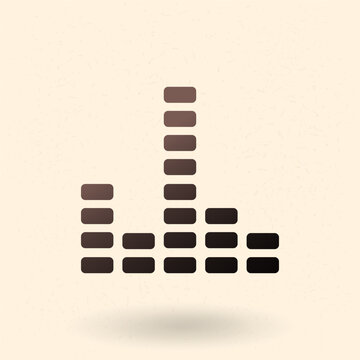 Vector Basic Icon of Music Equalizer