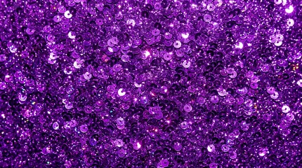 Vibrant Purple Sequin Pattern Texture with Sparkling Glitter Backdrop for Festive Celebrations Background purple sequins glitter background shiny backdrop violet paillettes party pattern holiday