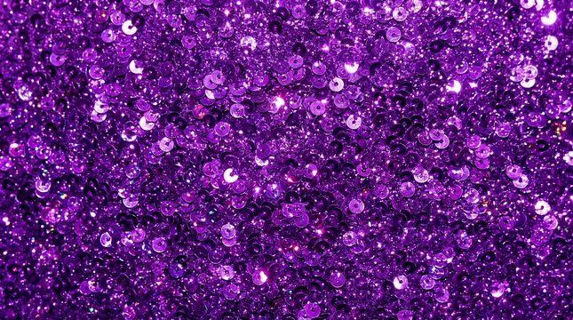Vibrant Purple Sequin Pattern Texture with Sparkling Glitter Backdrop for Festive Celebrations Background purple sequins glitter background shiny backdrop violet paillettes party pattern holiday