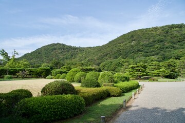 Obraz premium Scenes from Ritsurin Park and Mt. Shunzan