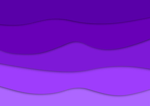 Abstract Purple Wavy Layered Background with Soft Shadows