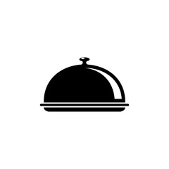 Fototapeta premium FOOD TRAY LOGO DESIGN ON WHITE BACKGROUND 