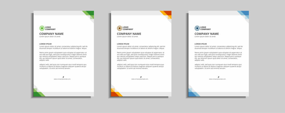 modern corporate letterhead template design