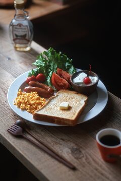 朝食で提供されたモーニングプレート
