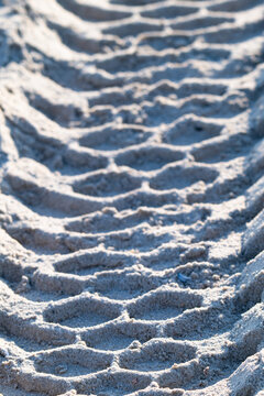 A close-up photo of a car track