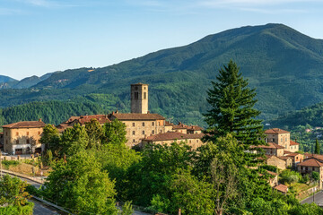 Fototapeta premium San Romano in Garfagnana Village View Lucca Tuscany