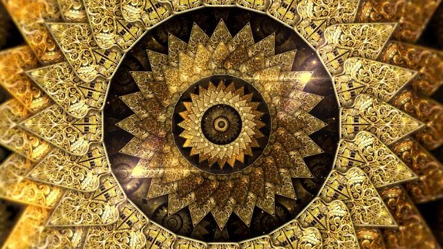 Javanese Ornaments Tunnel Background