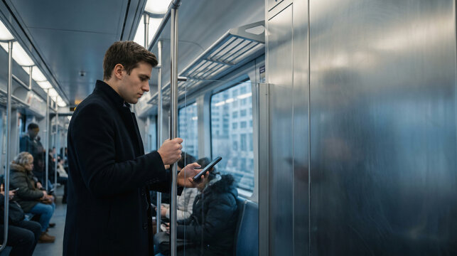 Traveler relying on a mobile phone as on-the-go memory