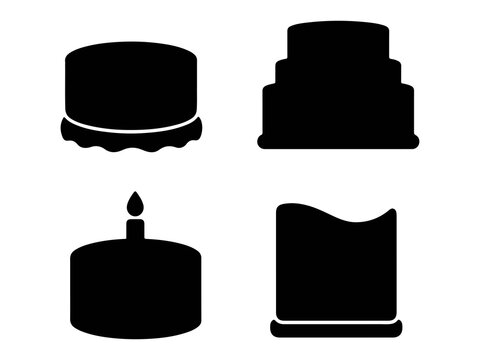 Premium Birthday Celebration Black Silhouette Vector Bundle