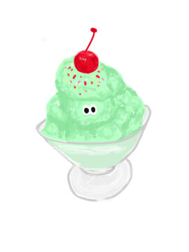 Melon ice cream 