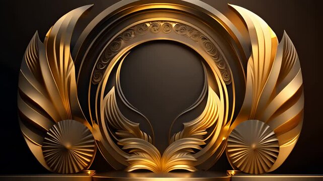 luxury empty display podium for luxury product presentation