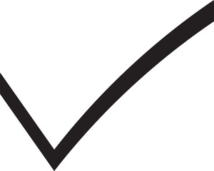 Bold Check Mark Tick Symbol PNG with Transparent Background © Mahmuda