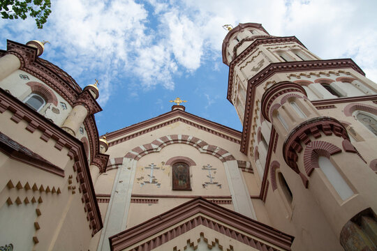 Vilnius, Lithuania July 25, 2025: Vilnius St. Nicholas Orthodox Church