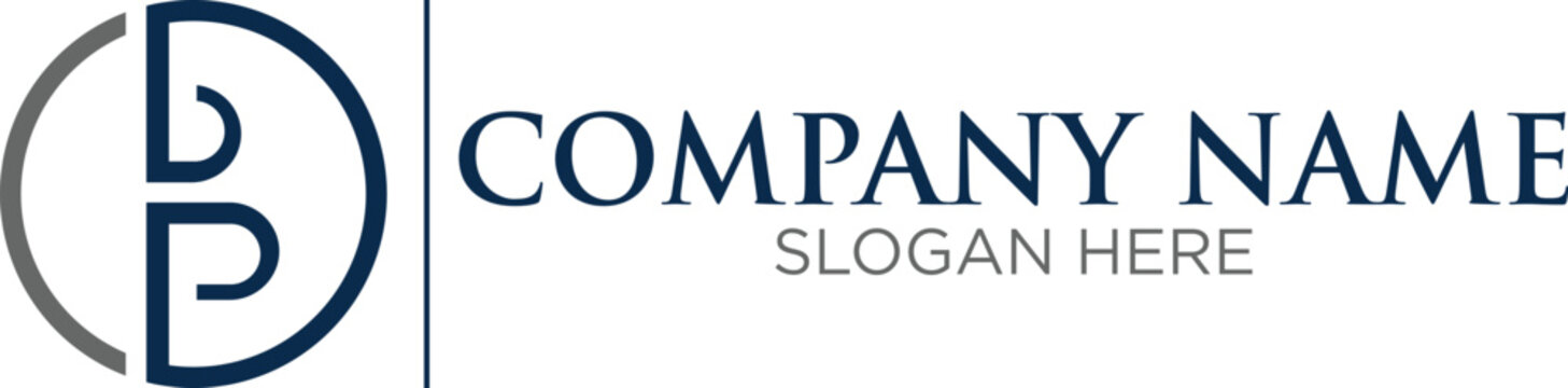 
simple logo combining the letters b and p
