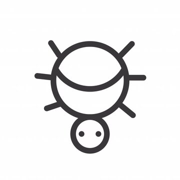 Spider animation icon for social media, presentations, videos, websites. Alpha Channel