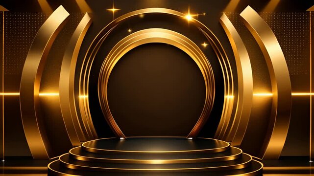 luxury empty display podium for luxury product presentation