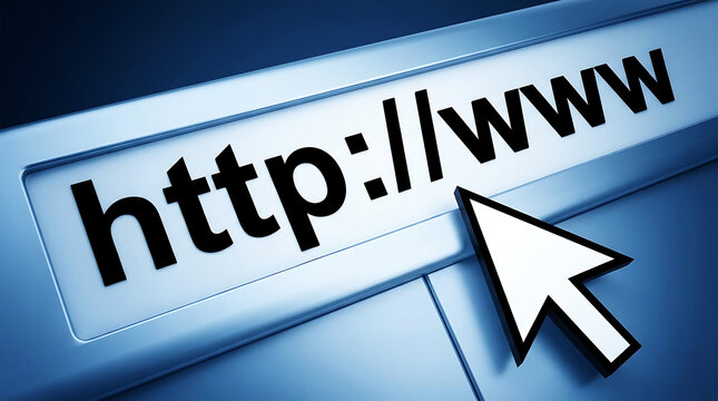 Cursor highlighting web address bar with http://www