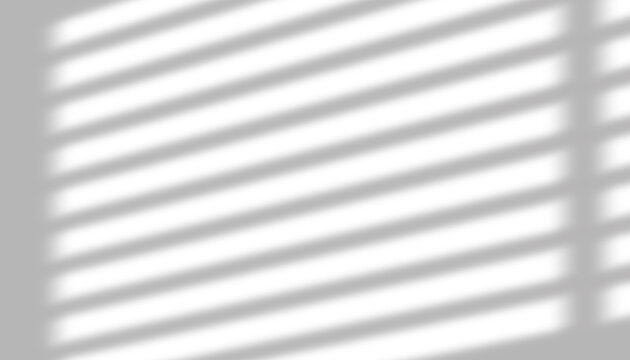 Sunlight shadow overlay from window blinds or shutters overlay effect for photo