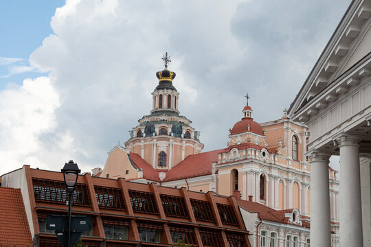 Vilnius, Lithuania July 25, 2025: architecture in the city center