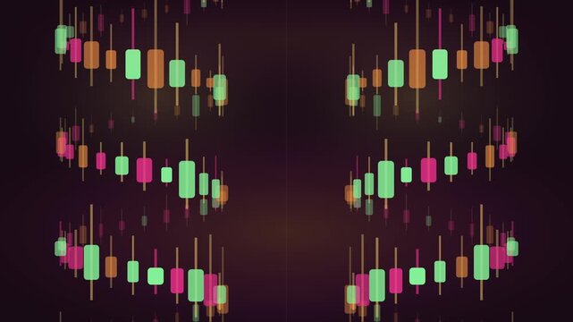 Candles of the stock market, price