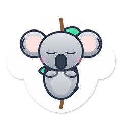 Fototapeta premium Vector 9 adorable custom koal