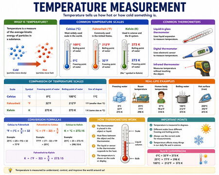 Temperature Measurement Educational Diagram